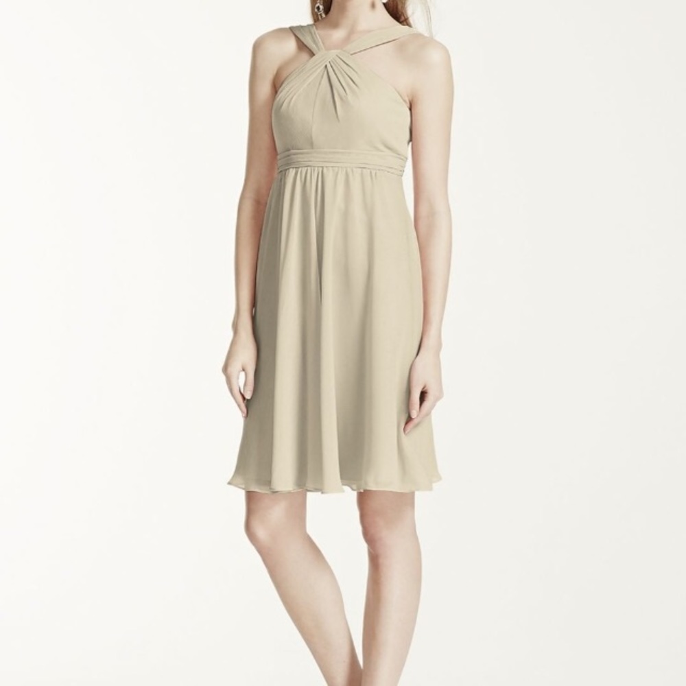 David’s Bridal Champagne Dress
